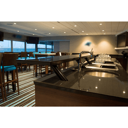 2" x 4" Blakeney Countertop Post Support, Black Finish Alt 1 - Image