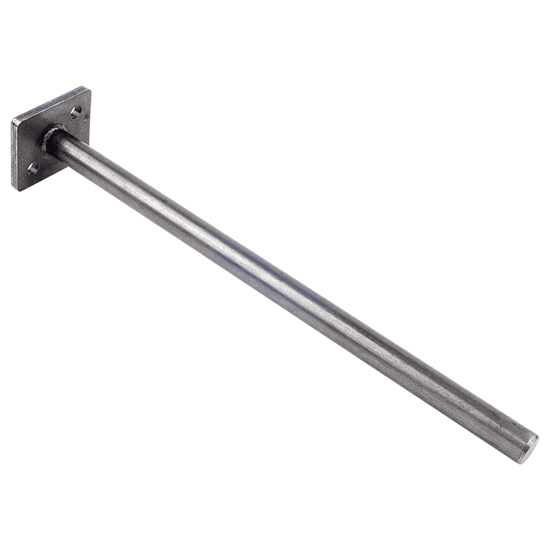 1-3/4" x 10" Floating Shelf Support Rod, Black Finish Main - Image