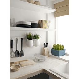 8" x 8" Hidden Shelf Bracket, Galvanized Finish Alt 3 - Image