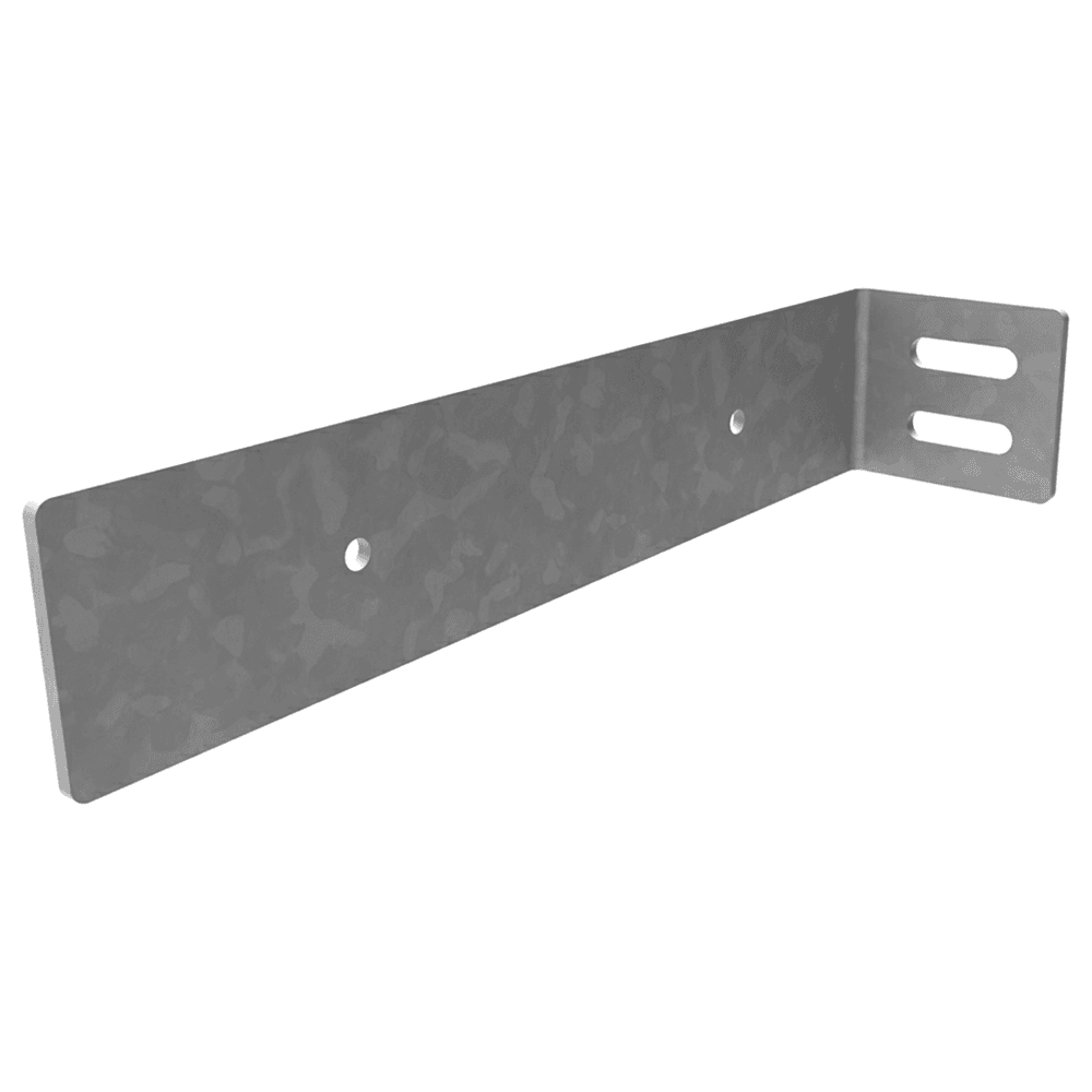 8" x 8" Hidden Shelf Bracket, Galvanized Finish Main - Image