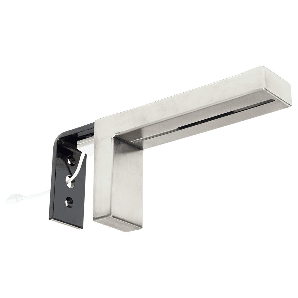 8" x 4" Lumiere Lighted Countertop Support, Stainless Steel Finish Alt 1 - Image