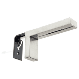 8" x 4" Lumiere Lighted Countertop Support, Stainless Steel Finish Alt 1 - Image