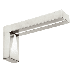 8" x 4" Lumiere Lighted Countertop Support, Stainless Steel Finish Main - Image