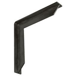 2" x 20" Streamline Countertop Bracket, Stainless Steel Finish Alt 1 - Image