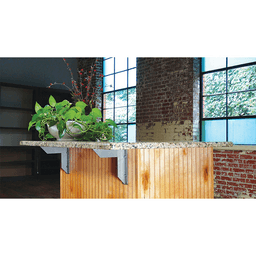 2" x 20" Streamline Countertop Bracket, Stainless Steel Finish Alt 2 - Image
