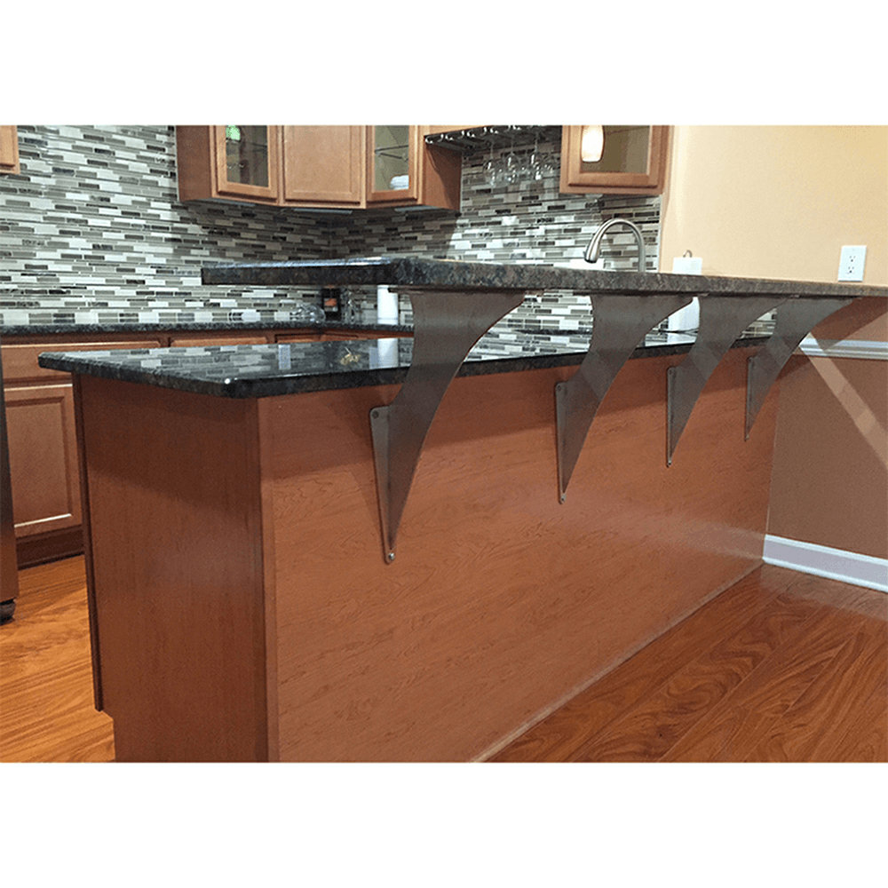 12" x 20" Alpine Bar Top Support, Stainless Steel Finish Alt 2 - Image