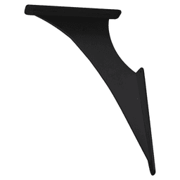 12" x 20" Alpine Bar Top Support, Black Finish Main - Image