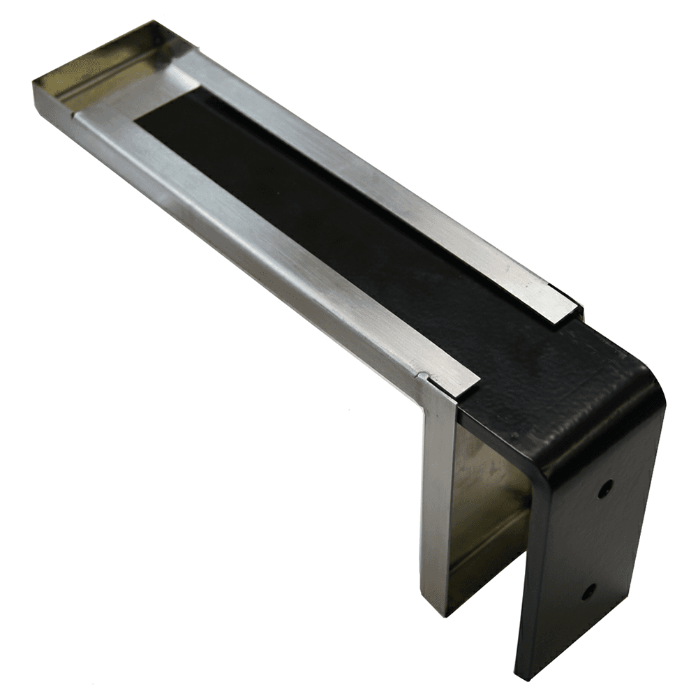 12" x 4" Providence Novelle Counter Support, Black/Stainless Steel Finish Alt 1 - Image