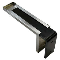12" x 4" Providence Novelle Counter Support, Black/Stainless Steel Finish Alt 1 - Image