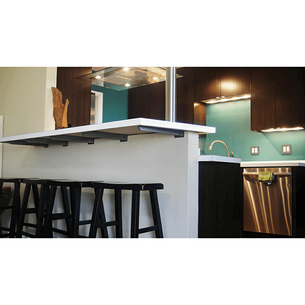 10" x 2" Carrier Granite Countertop Bracket, Stainless Steel Finish Alt 2 - Image