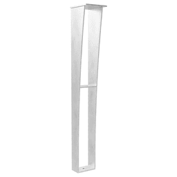 6" x 34-1/2" Anteris Countertop Leg Support, Stainless Steel Finish Main - Image