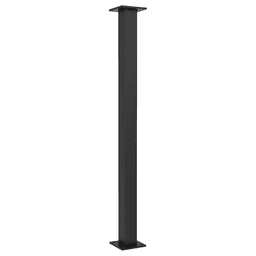 4" x 34-1/2" Trajan Countertop Leg Support, Stainless Steel Finish Alt 1 - Image