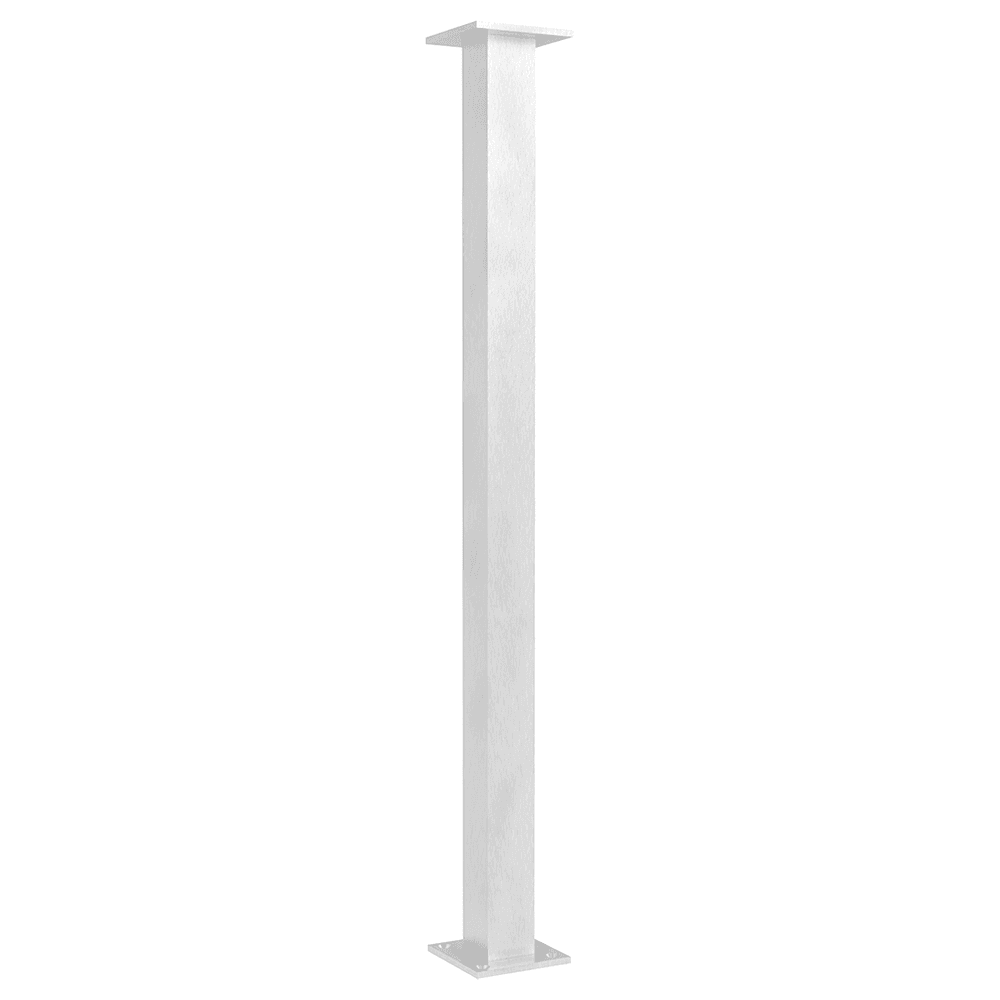4" x 34-1/2" Trajan Countertop Leg Support, Stainless Steel Finish Main - Image