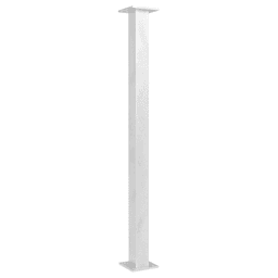 4" x 34-1/2" Trajan Countertop Leg Support, Stainless Steel Finish Main - Image