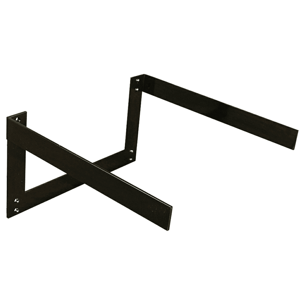 18" x 10" Sento Floating Vanity Support, Black Finish Main - Image