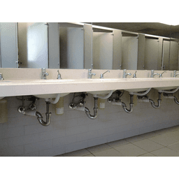 24" x 3/4" Hammam Small Lavatory Support, Black Finish Alt 1 - Image