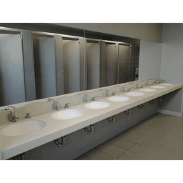 48" x 3/4" Hammam Lavatory Support, Black Finish Alt 3 - Image