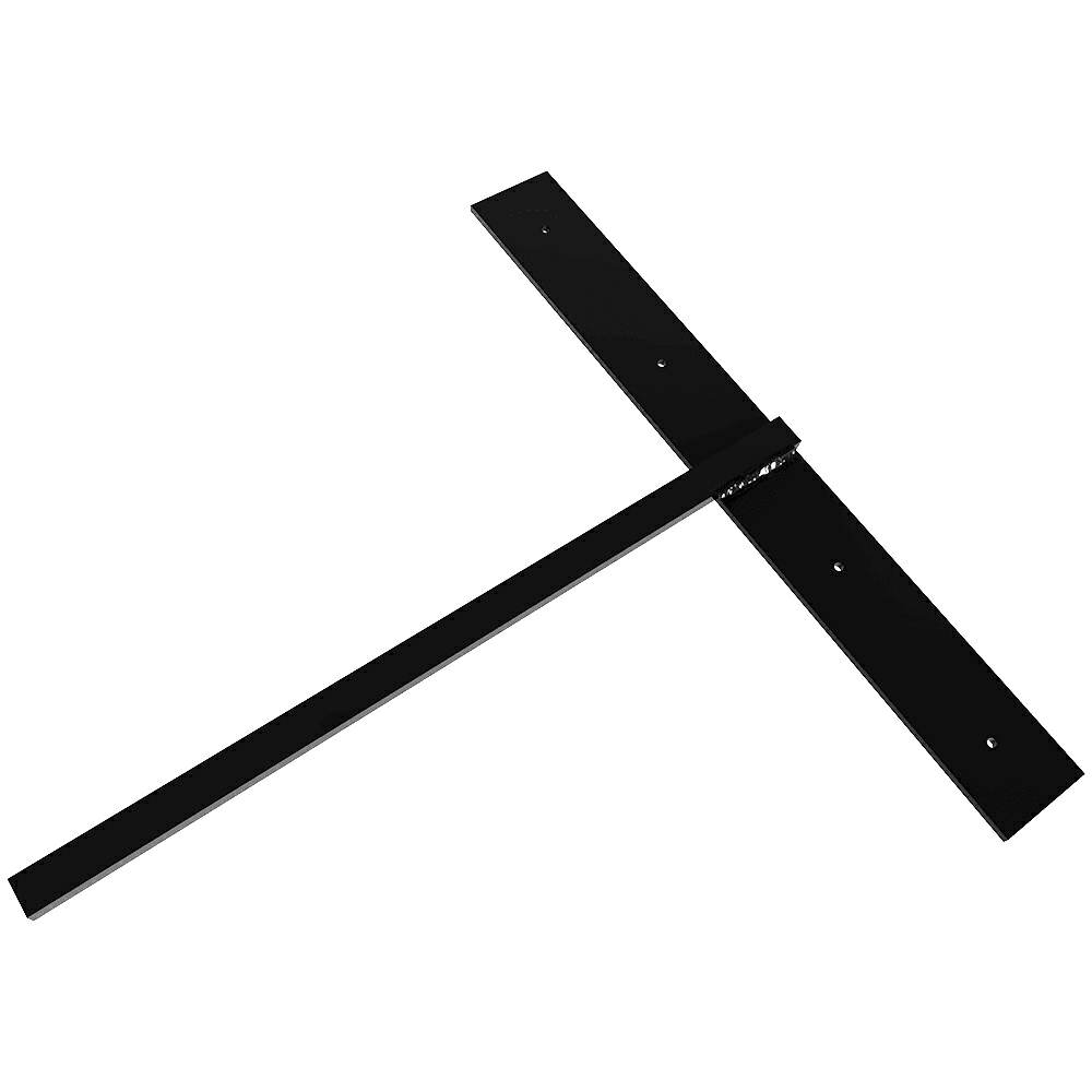 24" x 3/4" Hammam Small Lavatory Support, Black Finish Main - Image