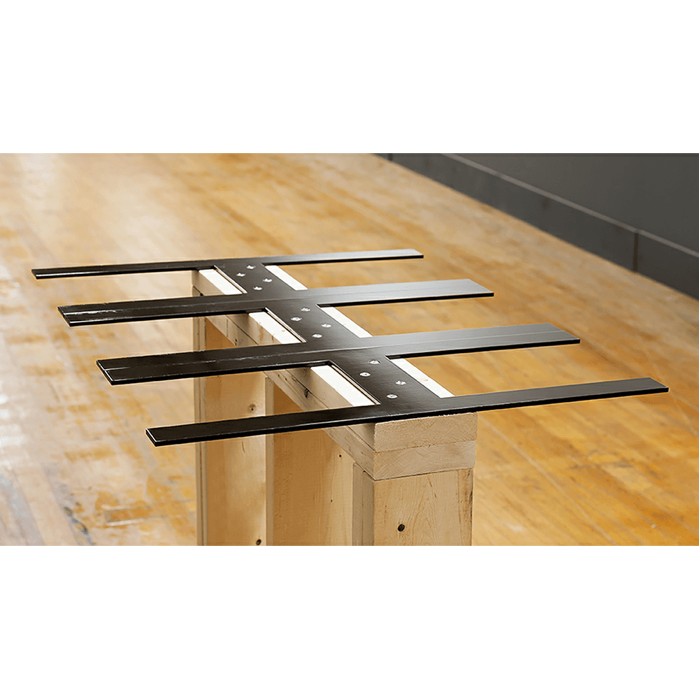 12" x 31-1/4" Harrison Hidden Countertop Support, Black Finish Alt 1 - Image