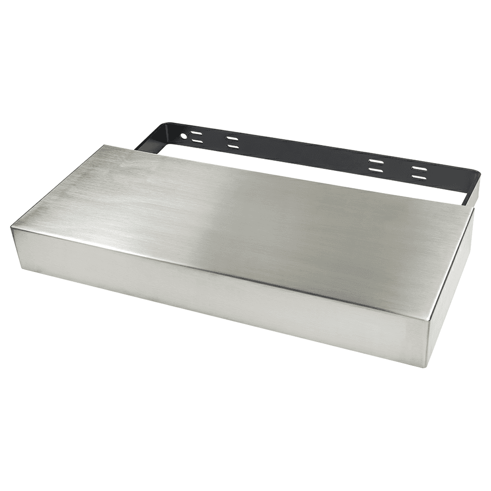 10" x 40" Classic Floating Shelf System, Stainless Steel Finish Main - Image