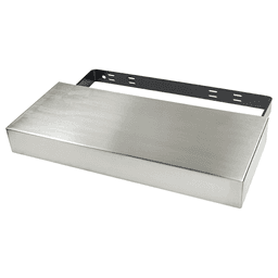 10" x 40" Classic Floating Shelf System, Stainless Steel Finish Main - Image