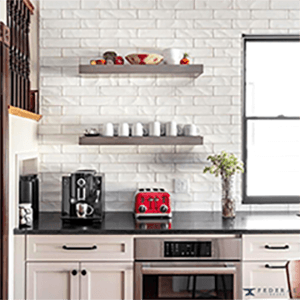 10" x 24" Classic MDF Floating Shelf System, White Finish Alt 3 - Image