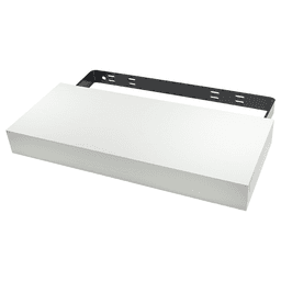 10" x 24" Classic MDF Floating Shelf System, White Finish Main - Image