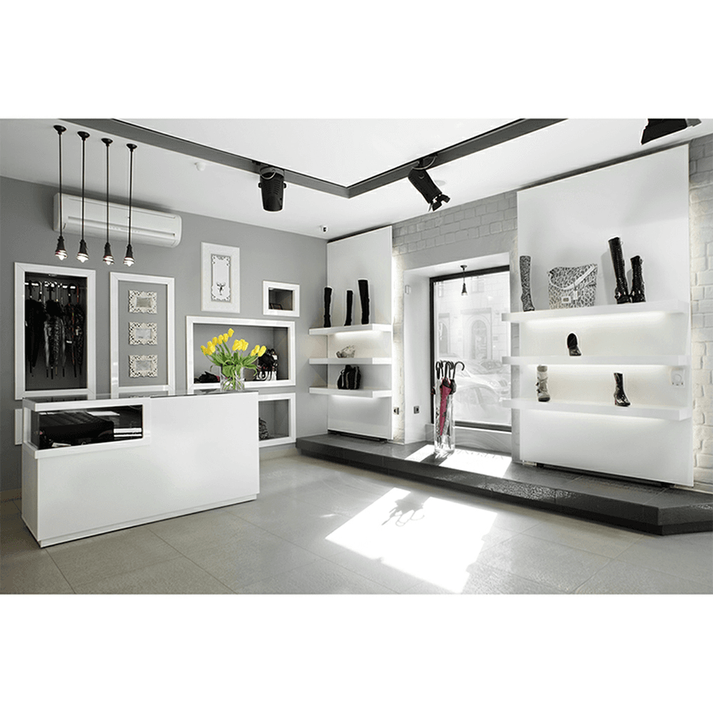 10" x 24" LED Floating Shelf System, White Finish Alt 2 - Image