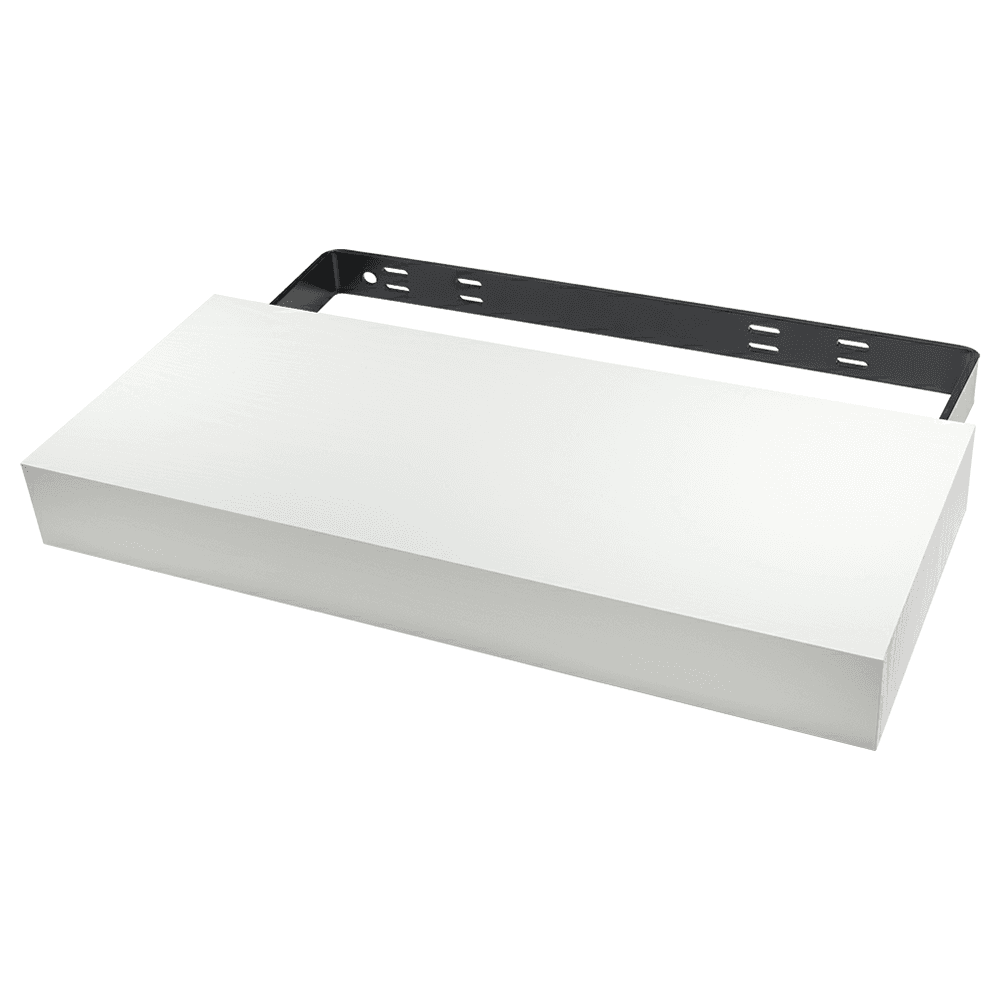 10" x 40" Classic Floating Shelf System, Stainless Steel Finish Alt 1 - Image