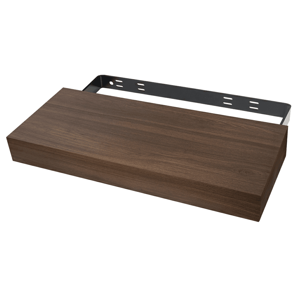 3-1/4" x 10" x 40" Classic Floating Shelf System, Coffee Finish Main - Image