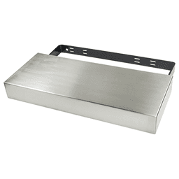 3-1/4" x 10" x 24" Classic Floating Shelf System, Stainless Steel Finish Main - Image