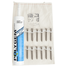 Countersunk Brace Fastener Kit, Stainless Steel Finish Main - Image