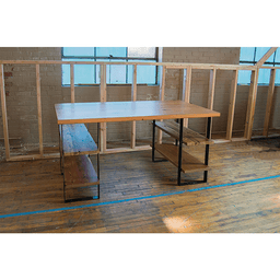 2" x 12-1/2" Universal Shelf System, Black Finish Alt 1 - Image