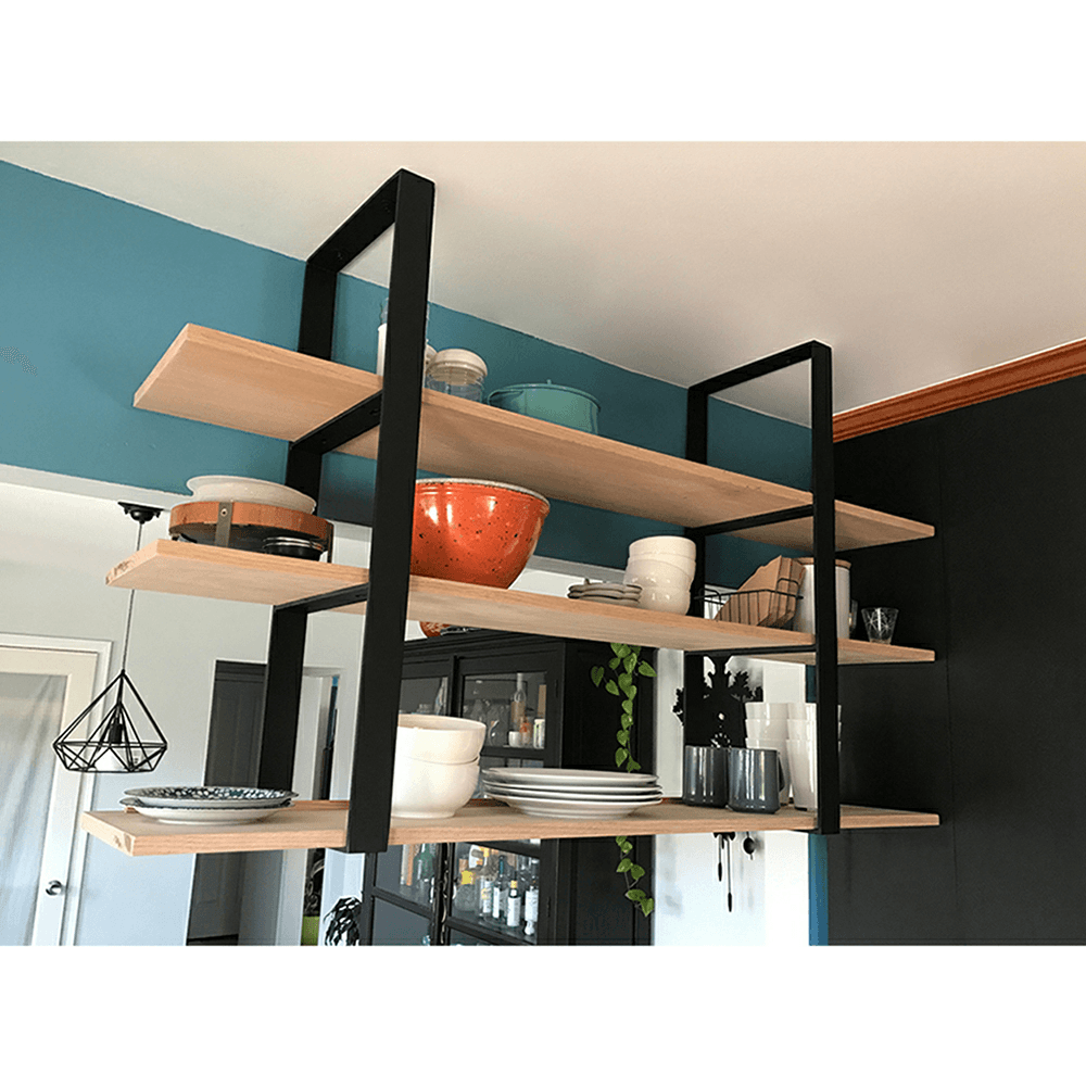 2" x 12-1/2" Universal Shelf System, Black Finish Alt 2 - Image