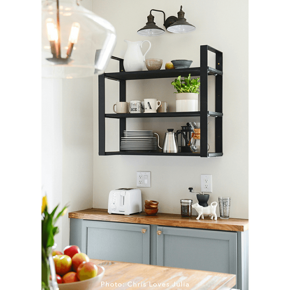 2" x 12-1/2" Universal Shelf System, Black Finish Alt 3 - Image
