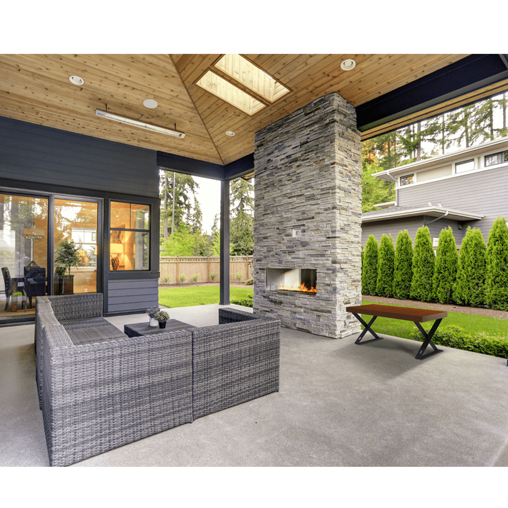 3" x 20-1/2" Indera Bench Support Leg, Black Finish Alt 2 - Image