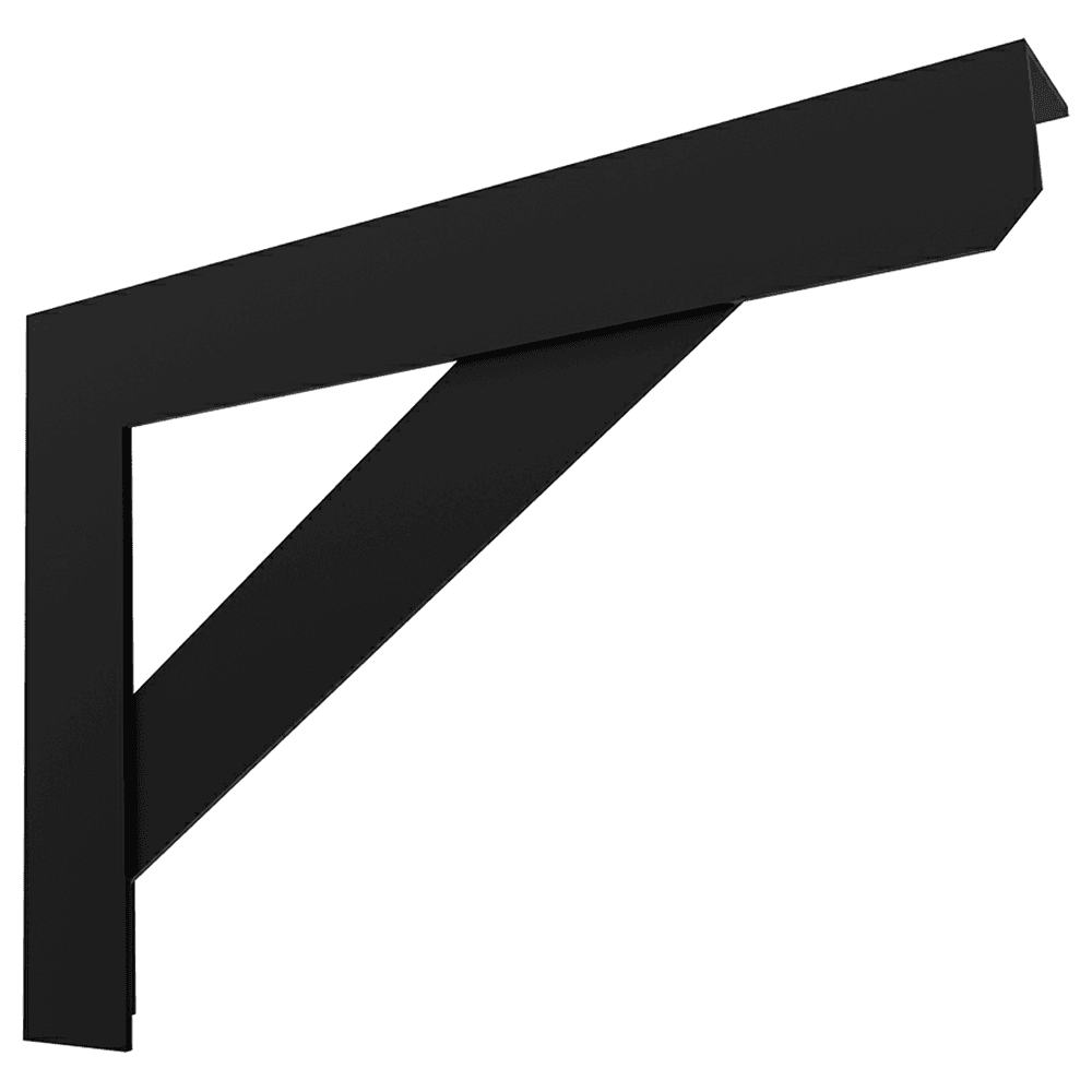 3" x 21-1/2" Torrence Bench Support, Black Finish Main - Image