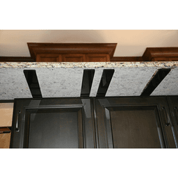 12" x 36" Provencial Hidden Cabinet Bracket, Black Finish Alt 1 - Image