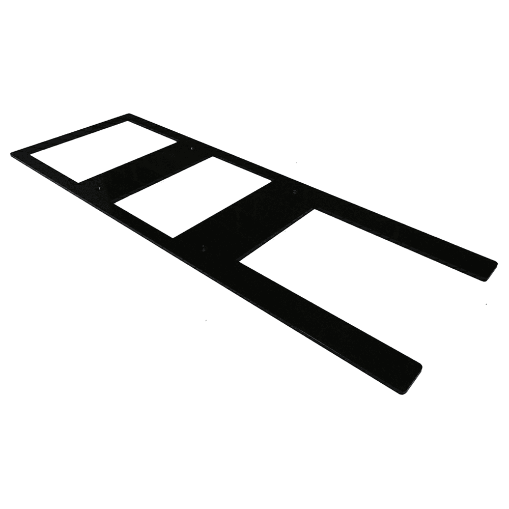 12" x 36" Provencial Hidden Cabinet Bracket, Black Finish Main - Image