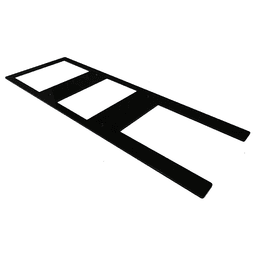 12" x 36" Provencial Hidden Cabinet Bracket, Black Finish Main - Image