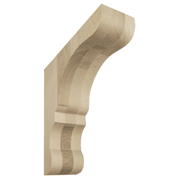 3" x 10" Lexington Overhang Wood Corbel, Maple Alt 1 - Image