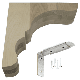 3" x 10" Lexington Overhang Wood Corbel, Maple Main - Image