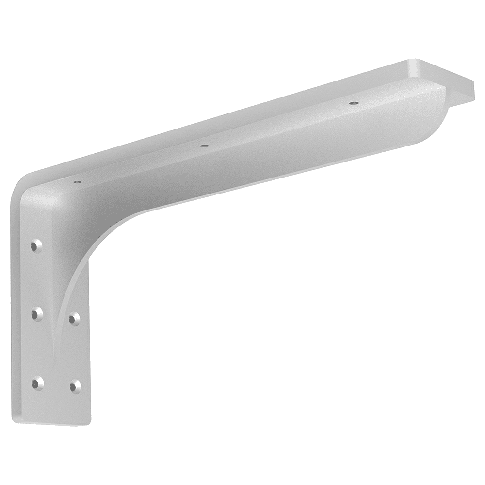 3" x 16" BANQ Heavy Duty Bench Bracket, Black Finish Main - Image