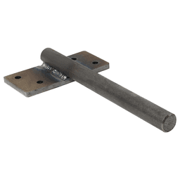 4-1/2" x 8" Stud Mount Mantel Rod, Steel Finish Main - Image