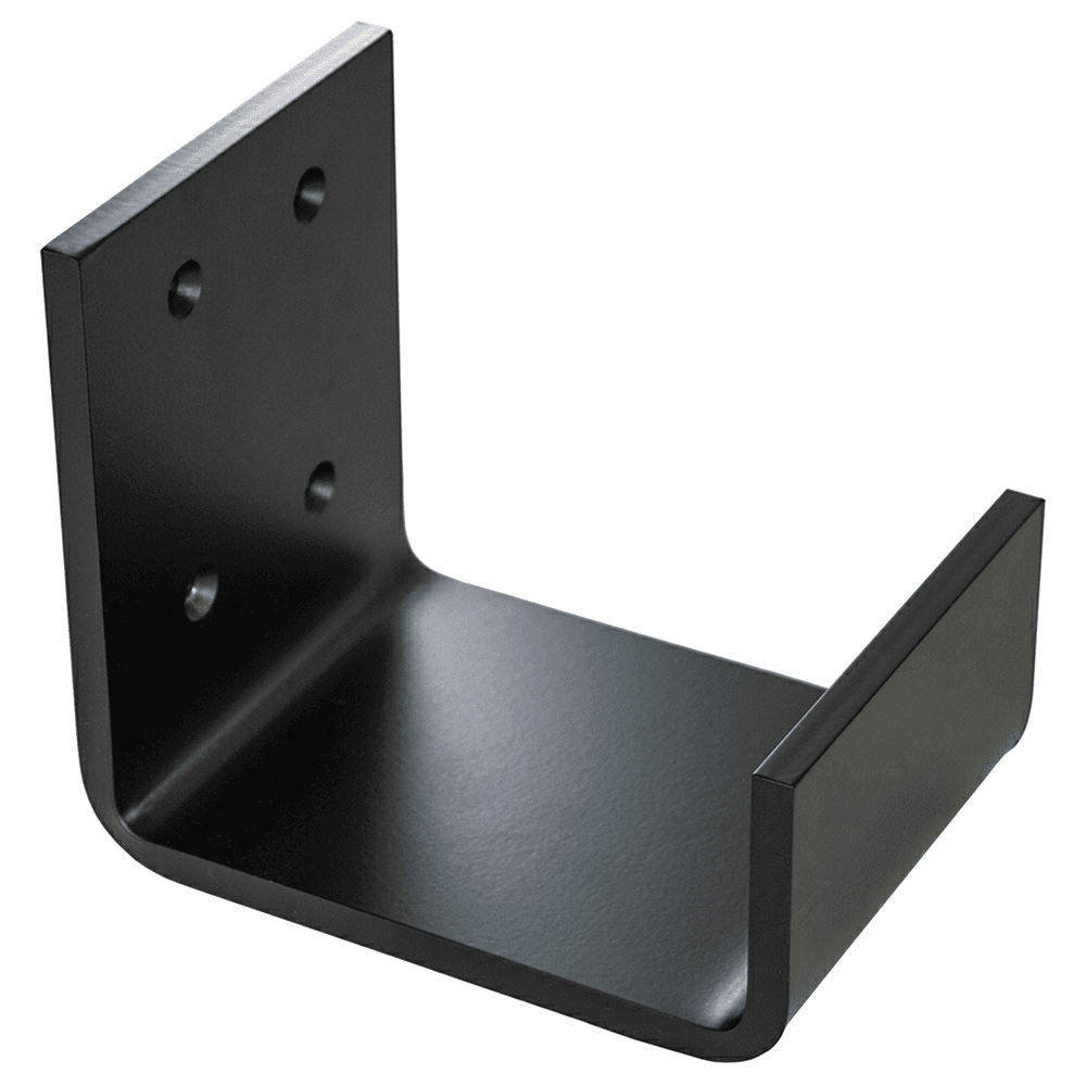 5" x 8" Appalachian Mantel Bracket, Black Finish Main - Image