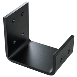 6" x 6" Nevada Mantel Bracket, Black Finish Main - Image