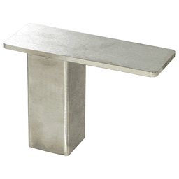2-1/2" x 7" Stonehaven Countertop Post Support, Brushed Stainless Finish Main - Image