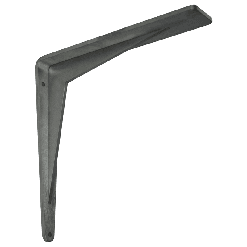 10" x 10" Chevron Countertop Support Bracket, Flat White Finish Alt 1 - Image