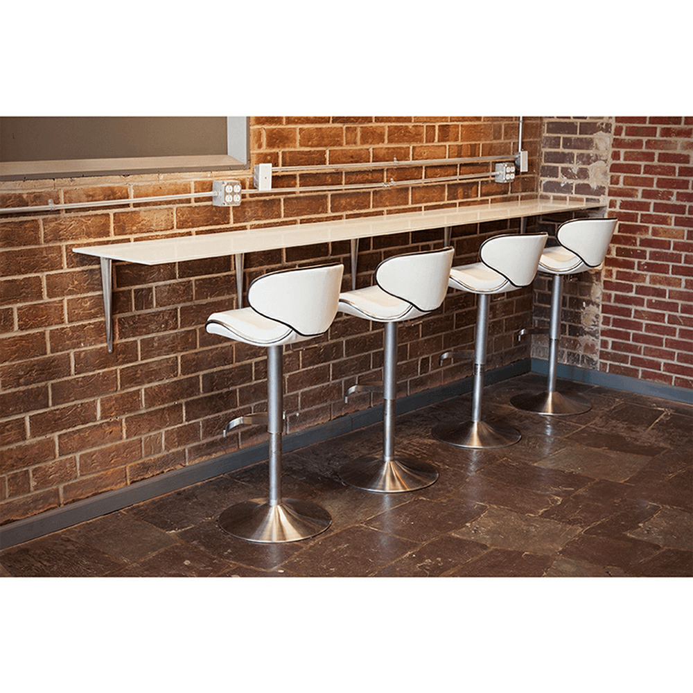 16" x 16" Chevron Countertop Support Bracket, Steel Finish Alt 2 - Image