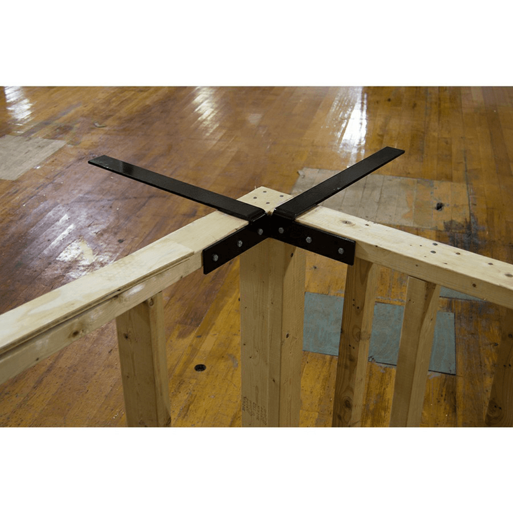 12" x 2" Independence Hidden Corner Bracket, Black Finish Alt 1 - Image